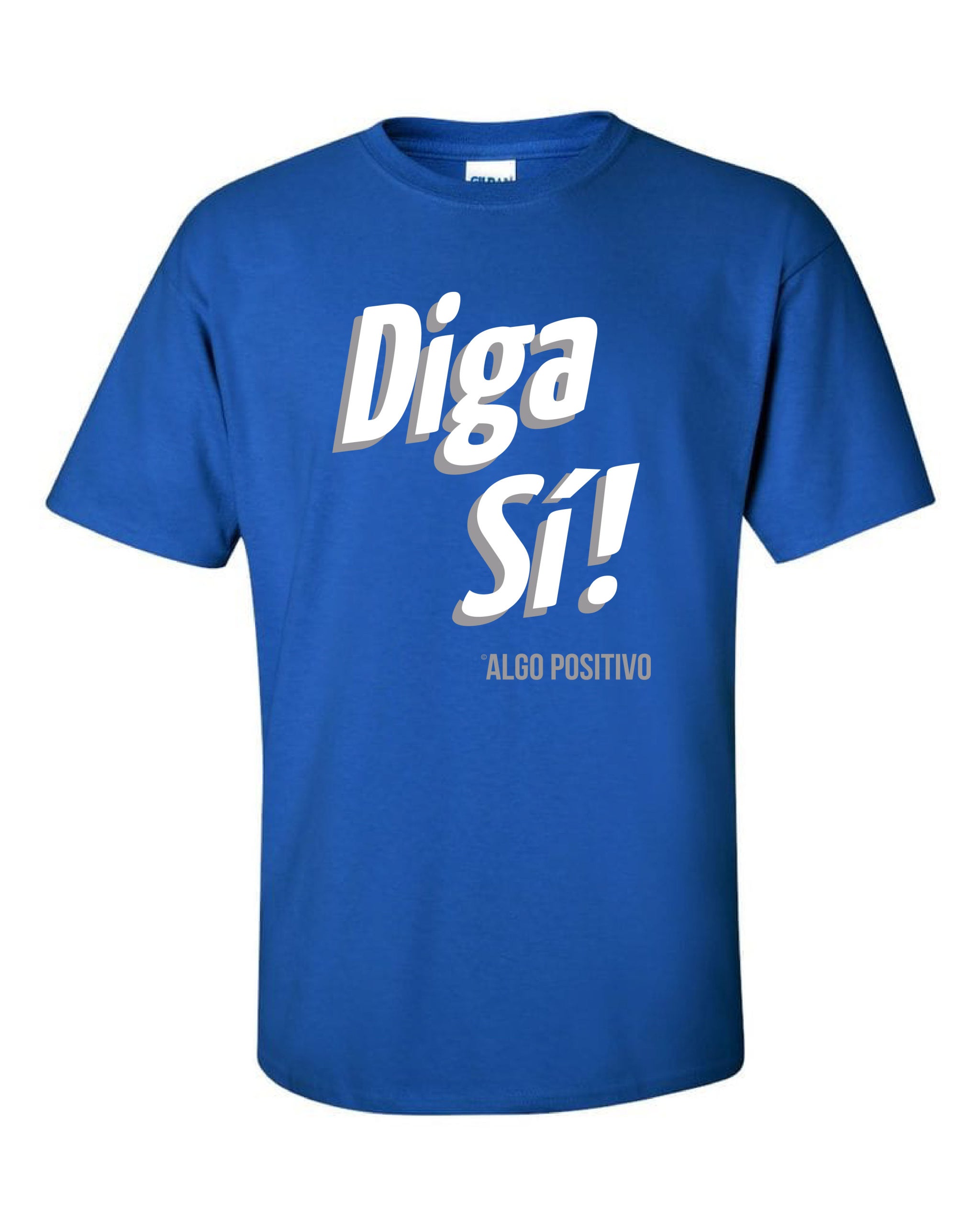 Spanish-Royal Blue w/White print